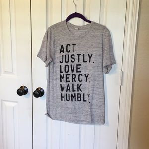🏔“Act Justly. Love Mercy. Walk Humbly.” T-Shirt🏔